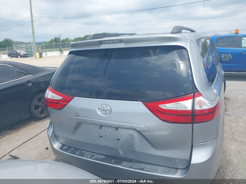 2015 Toyota Sienna Le 8 Passenger VIN: 5TDKK3DC3FS547391 Lot: 39760431
