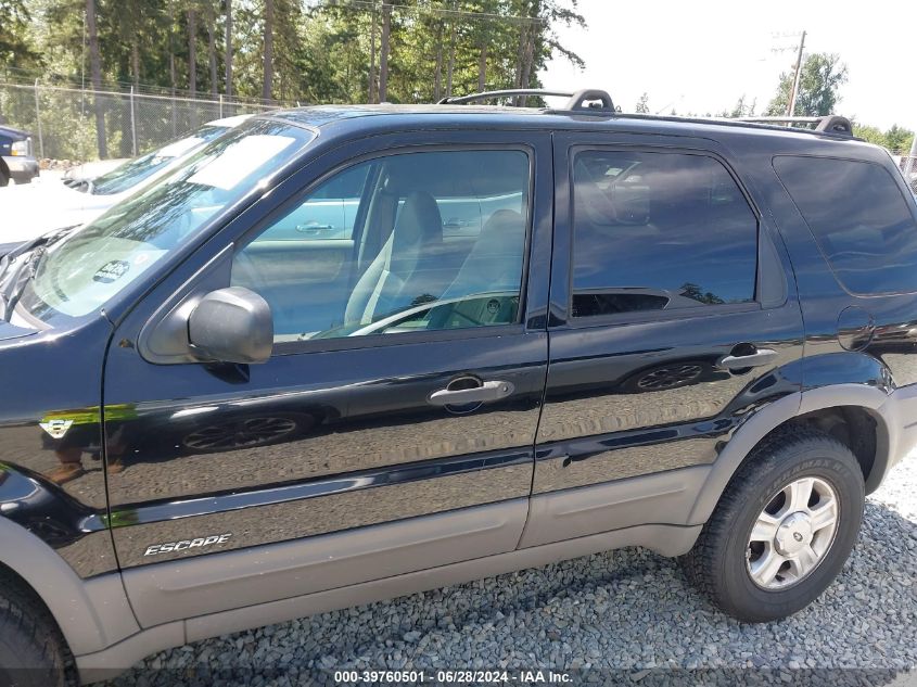 2001 Ford Escape Xlt VIN: 1FMYU04191KE77490 Lot: 39760501