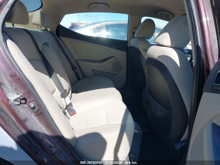 2013 Kia Optima Lx VIN: 5XXGM4A72DG147995 Lot: 39760538