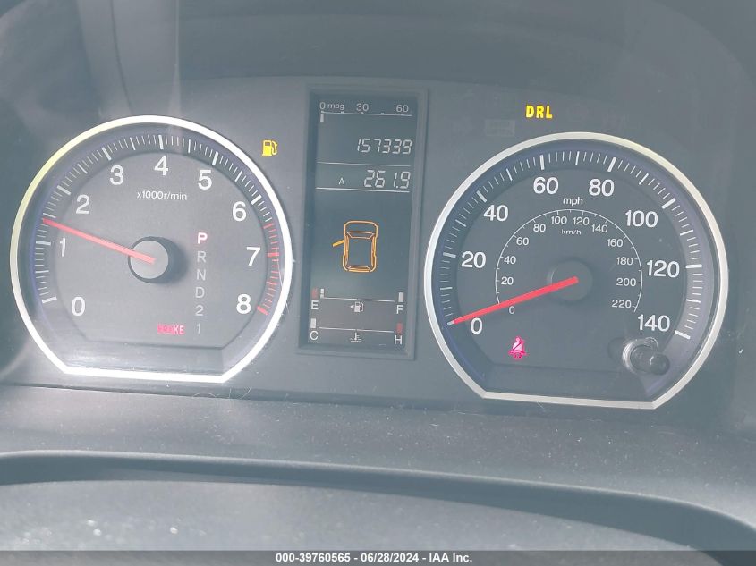 2009 Honda Cr-V Lx VIN: 3CZRE38389G701347 Lot: 39760565