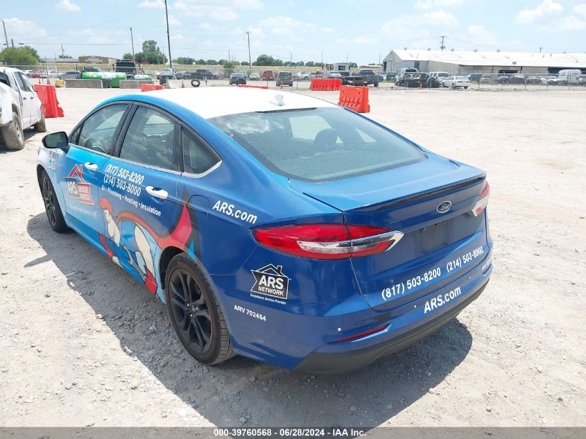 2019 Ford Fusion Se VIN: 3FA6P0HD5KR127607 Lot: 39760568