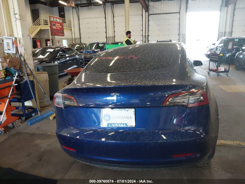 2021 Tesla Model 3 Standard Range Plus Rear-Wheel Drive VIN: 5YJ3E1EA3MF014603 Lot: 39760574