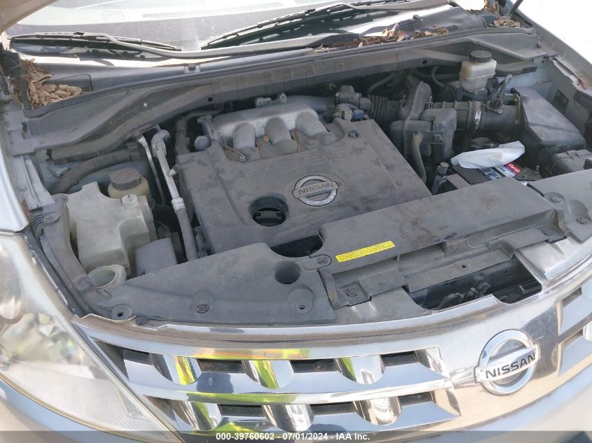 2005 Nissan Murano Sl VIN: JN8AZ08T85W320488 Lot: 39760602