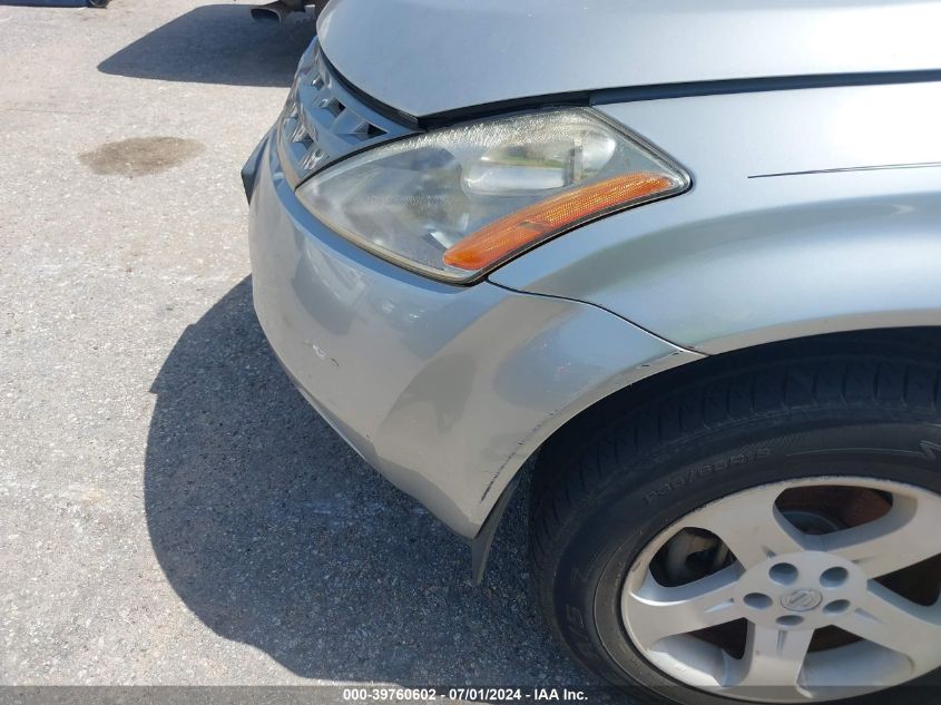 2005 Nissan Murano Sl VIN: JN8AZ08T85W320488 Lot: 39760602