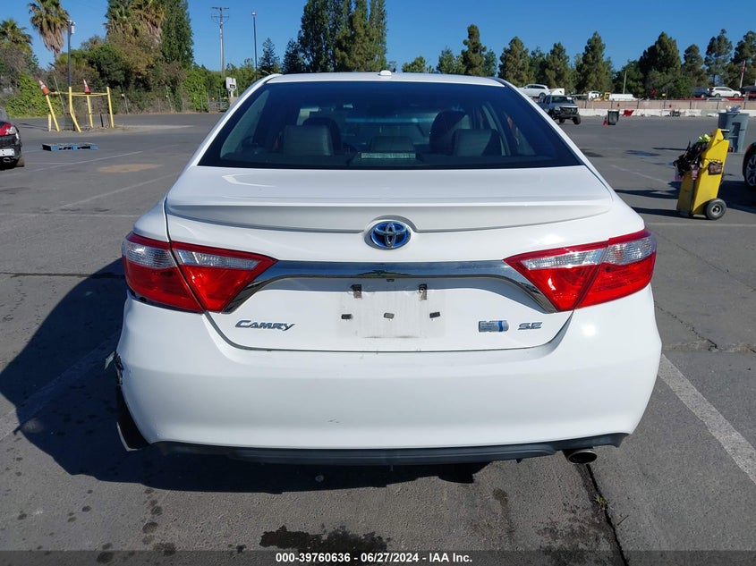 2015 Toyota Camry Hybrid Se VIN: 4T1BD1FK0FU143765 Lot: 39760636