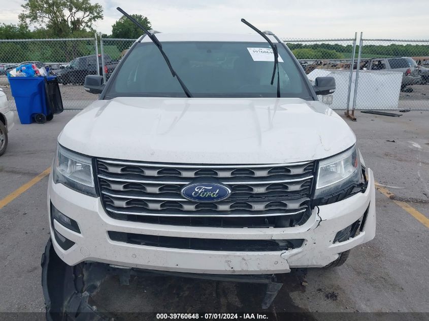 2017 Ford Explorer Xlt VIN: 1FM5K8D89HGD55116 Lot: 39760648