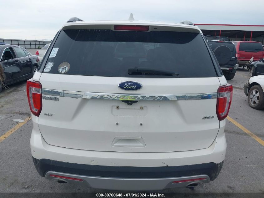 2017 Ford Explorer Xlt VIN: 1FM5K8D89HGD55116 Lot: 39760648