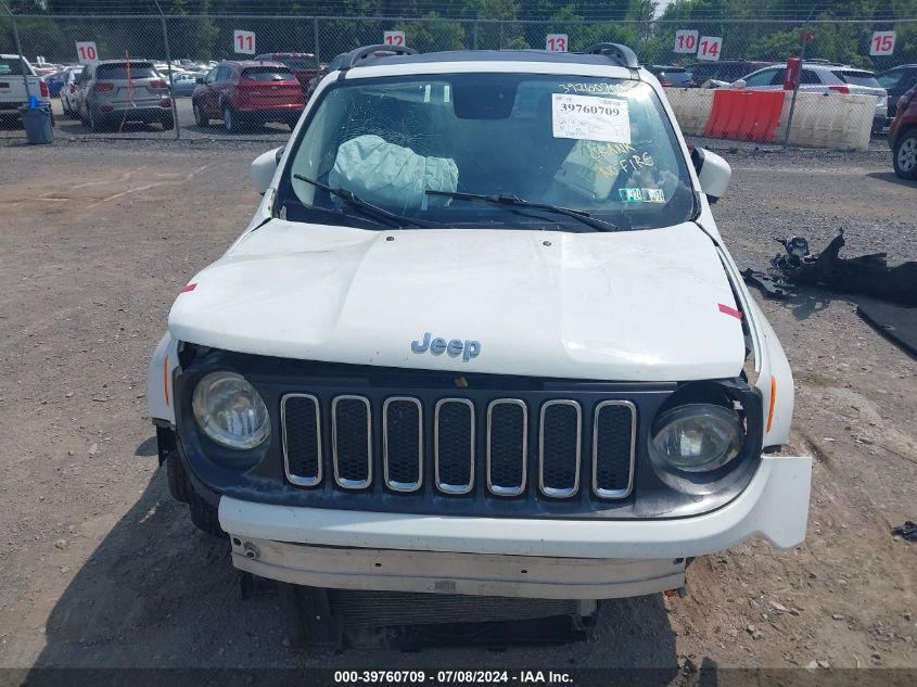 2017 Jeep Renegade Latitude 4X4 VIN: ZACCJBBB2HPF81401 Lot: 39760709