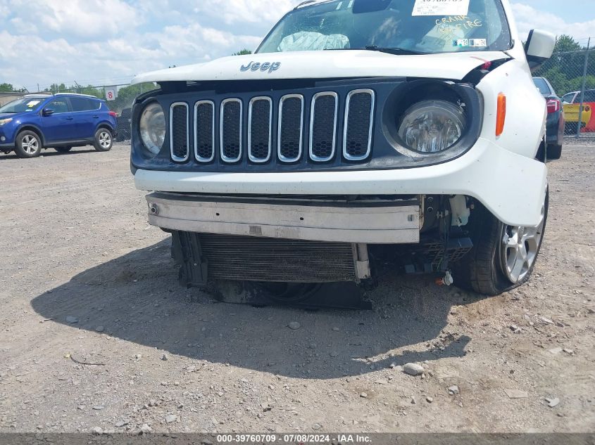 2017 Jeep Renegade Latitude 4X4 VIN: ZACCJBBB2HPF81401 Lot: 39760709