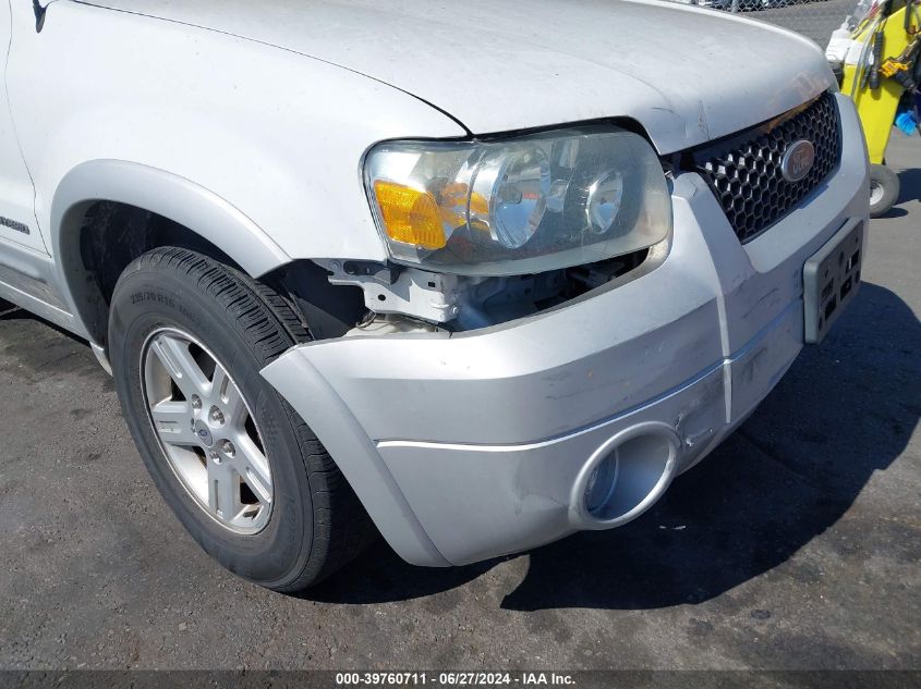 2006 Ford Escape Hybrid VIN: 1FMCU95H76KC96101 Lot: 39760711