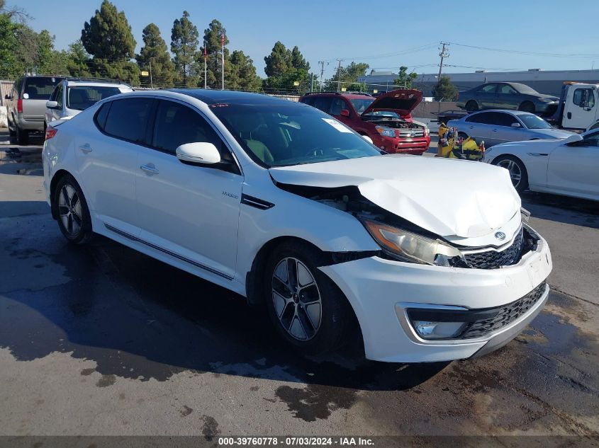 2013 Kia Optima Hybrid Ex VIN: KNAGM4AD6D5051908 Lot: 39760778