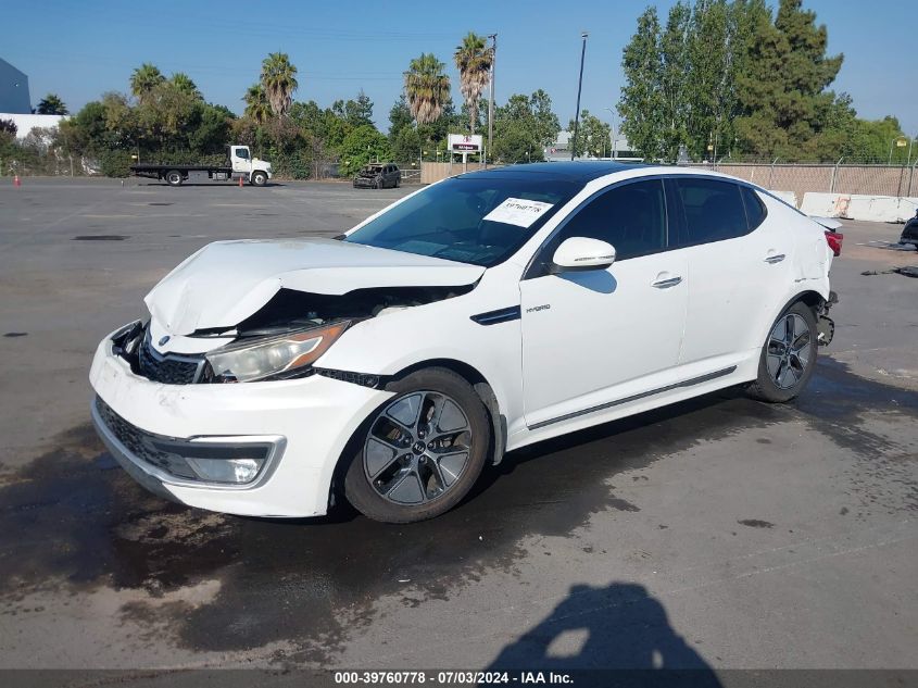 2013 Kia Optima Hybrid Ex VIN: KNAGM4AD6D5051908 Lot: 39760778