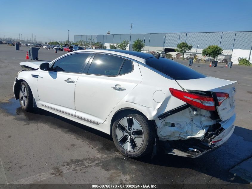 2013 Kia Optima Hybrid Ex VIN: KNAGM4AD6D5051908 Lot: 39760778