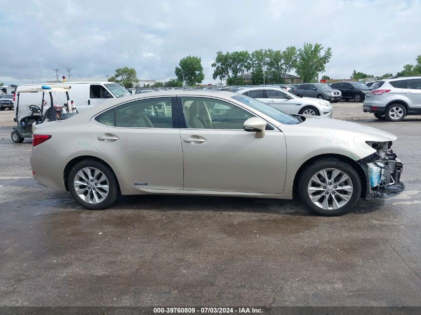 2013 Lexus Es 300H 300H VIN: JTHBW1GG2D2006164 Lot: 39760809