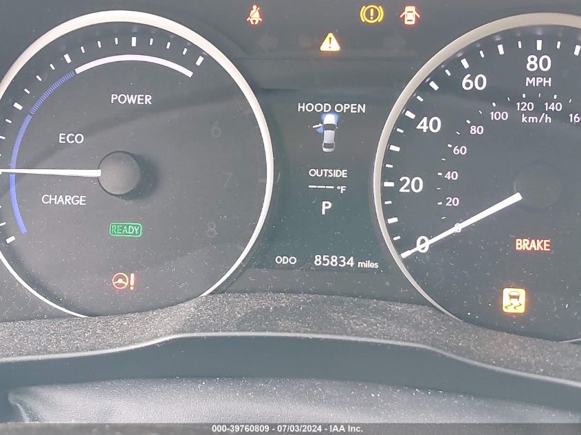 2013 Lexus Es 300H 300H VIN: JTHBW1GG2D2006164 Lot: 39760809