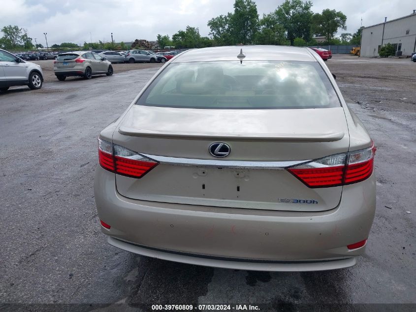 2013 Lexus Es 300H 300H VIN: JTHBW1GG2D2006164 Lot: 39760809
