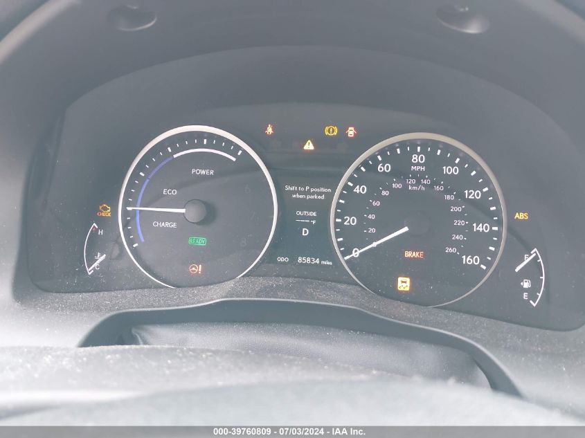 2013 Lexus Es 300H 300H VIN: JTHBW1GG2D2006164 Lot: 39760809