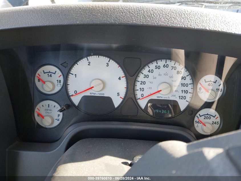 2007 Dodge Ram 2500 VIN: 3D7KS29CX7G744499 Lot: 39760810