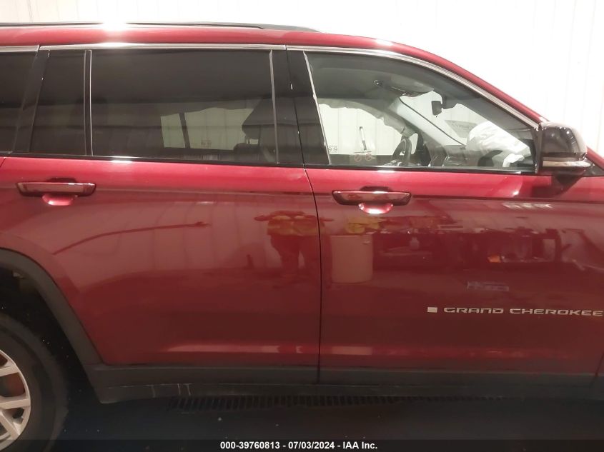 2021 Jeep Grand Cherokee L Limited VIN: 1C4RJKBG0M8133407 Lot: 39760813