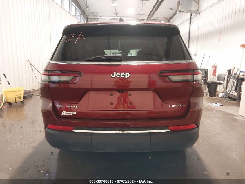 2021 Jeep Grand Cherokee L Limited VIN: 1C4RJKBG0M8133407 Lot: 39760813