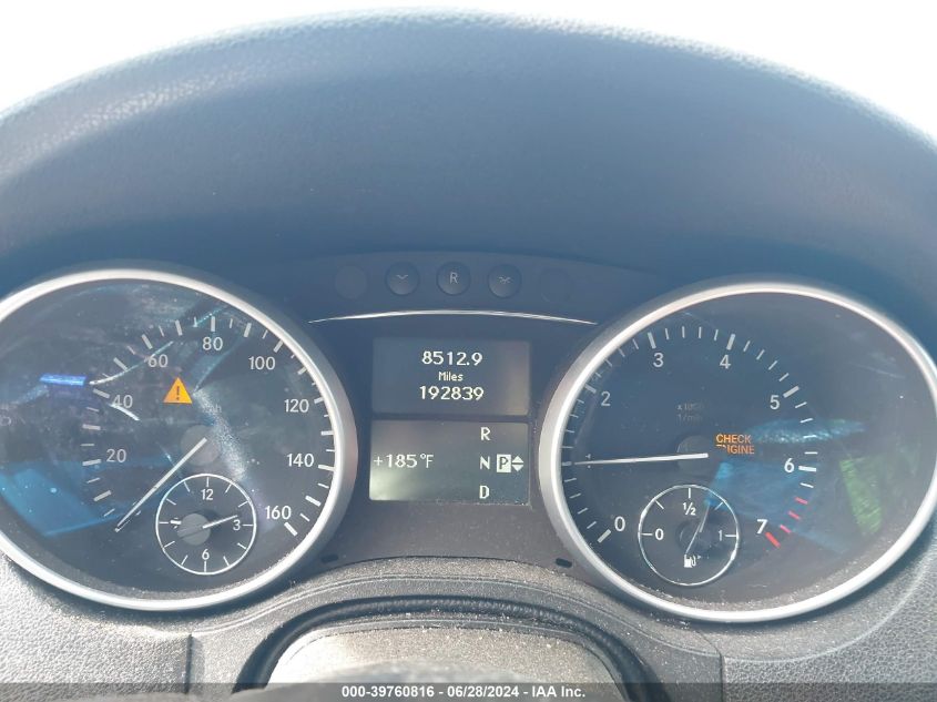 2010 Mercedes-Benz Ml 350 4Matic VIN: 4JGBB8GB8AA605934 Lot: 39760816