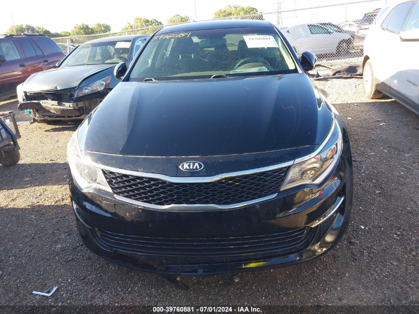 2016 Kia Optima Lx VIN: 5XXGT4L38GG101556 Lot: 39760881