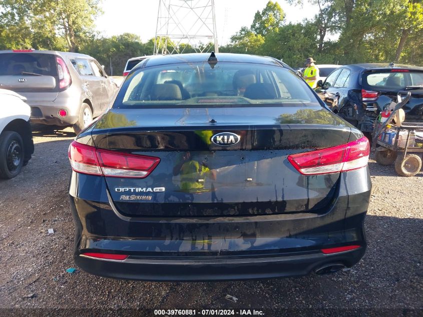 2016 Kia Optima Lx VIN: 5XXGT4L38GG101556 Lot: 39760881