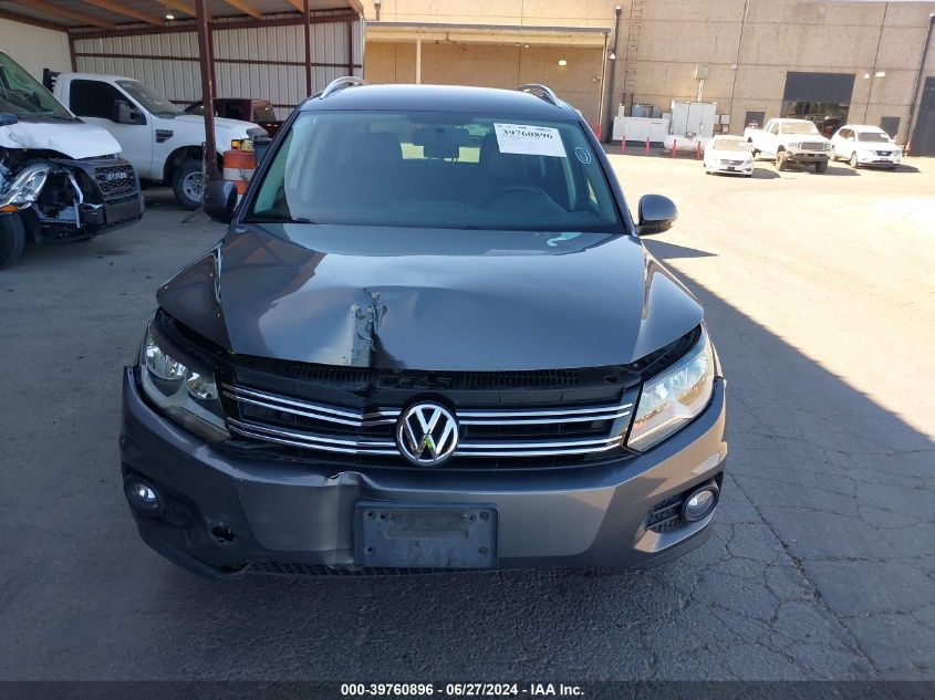 2014 Volkswagen Tiguan Se VIN: WVGAV3AX0EW586282 Lot: 39760896