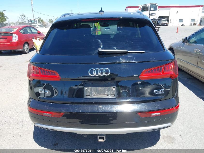 2018 Audi Q5 2.0T Premium/2.0T Tech Premium VIN: WA1ANAFY1J2247309 Lot: 39760911