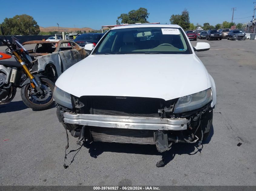 2010 Audi A4 2.0T Premium VIN: WAUAFAFL0AN037478 Lot: 39760927