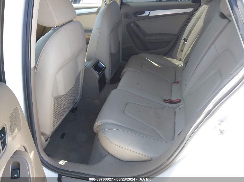 2010 Audi A4 2.0T Premium VIN: WAUAFAFL0AN037478 Lot: 39760927