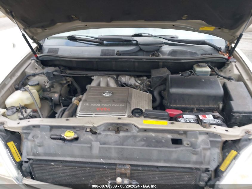 2001 Lexus Rx 300 VIN: JTJHF10U310167056 Lot: 39760939