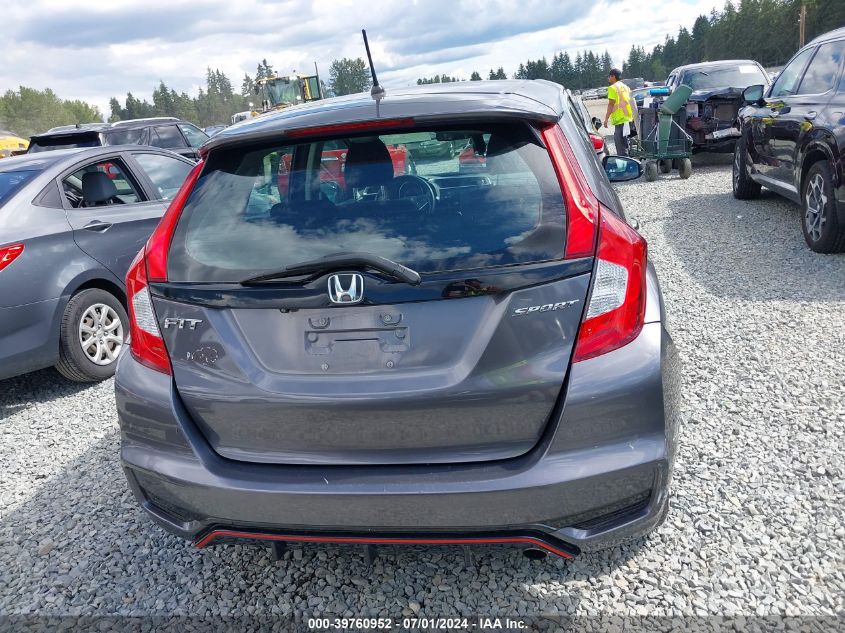 2018 Honda Fit Sport VIN: 3HGGK5G63JM711014 Lot: 39760952