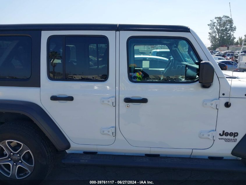 2021 Jeep Wrangler Unlimited Sport S 4X4 VIN: 1C4HJXDG9MW827255 Lot: 39761117