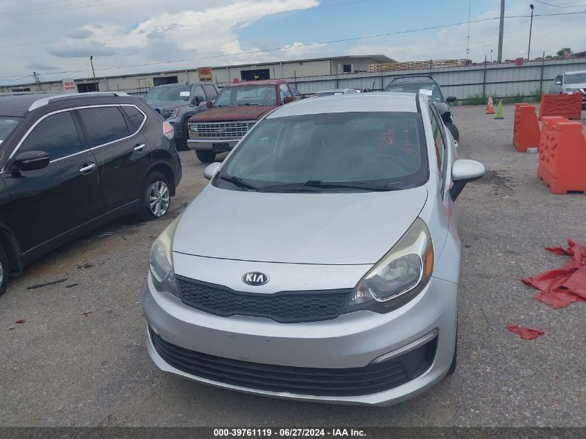 2016 Kia Rio Lx VIN: KNADM4A30G6654104 Lot: 39761119