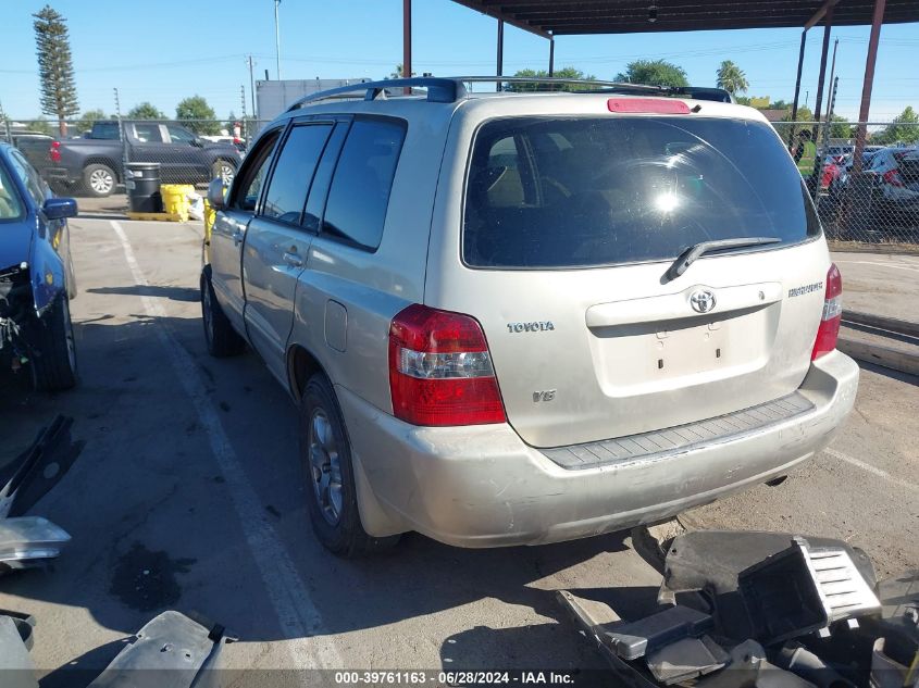 2005 Toyota Highlander V6 VIN: JTEGP21A550073543 Lot: 39761163