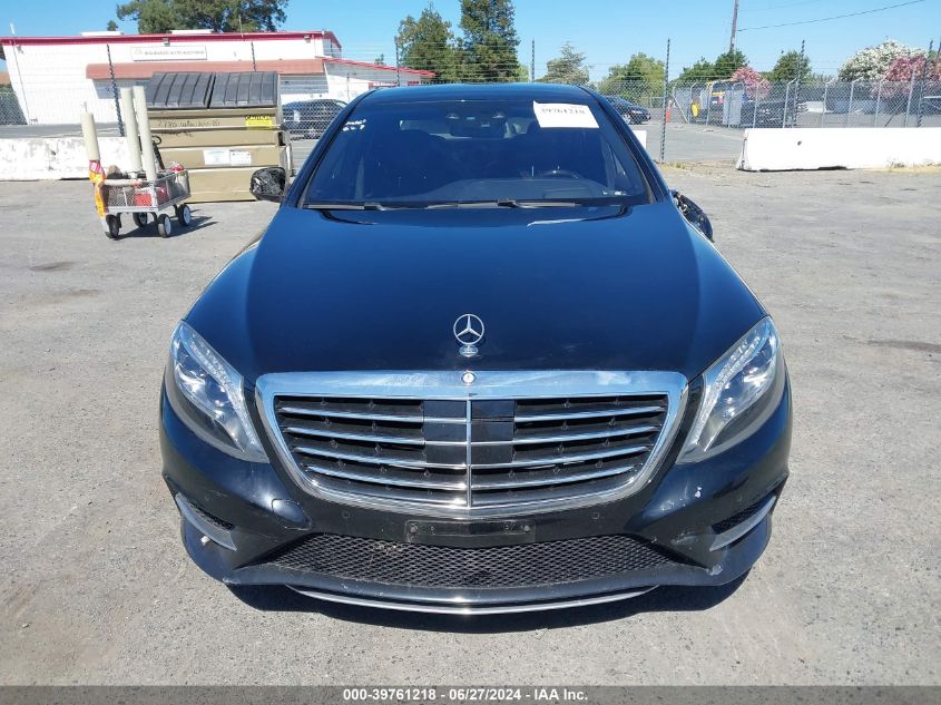 2015 Mercedes-Benz S 550 VIN: WDDUG8CB4FA174803 Lot: 39761218