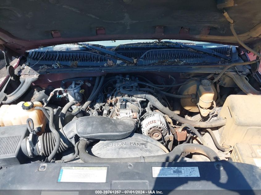 2000 GMC Sierra 1500 Sl/Sle VIN: 2GTEC19V6Y1389017 Lot: 39761257