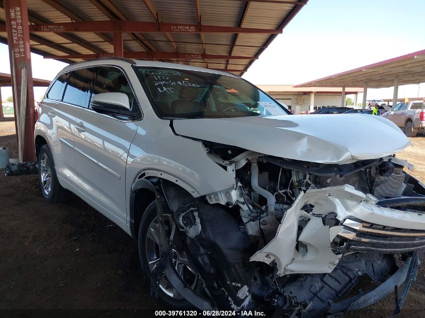 2019 TOYOTA HIGHLANDER LIMITED/LTD PLATINUM - 5TDYZRFH3KS322237