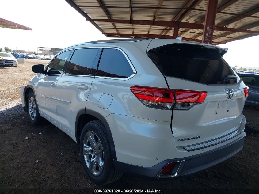 2019 Toyota Highlander Limited/Ltd Platinum VIN: 5TDYZRFH3KS322237 Lot: 39761320