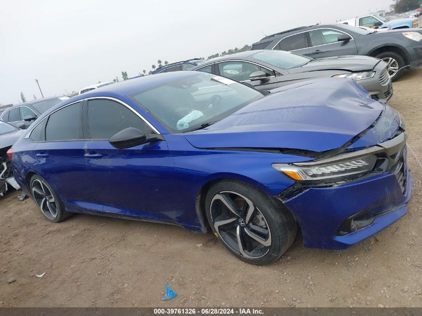 1HGCV1F32MA065830 2021 Honda Accord Sport