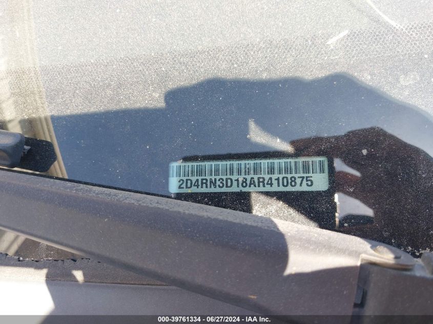 2010 Dodge Grand Caravan Hero VIN: 2D4RN3D18AR410875 Lot: 39761334
