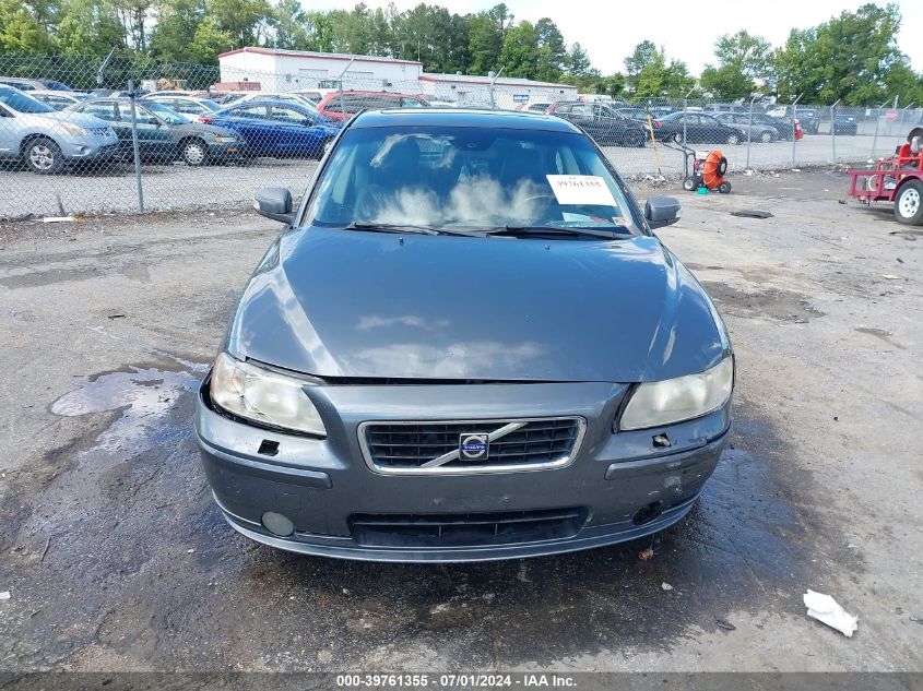 2007 Volvo S60 2.5T VIN: YV1RS592172645753 Lot: 39761355