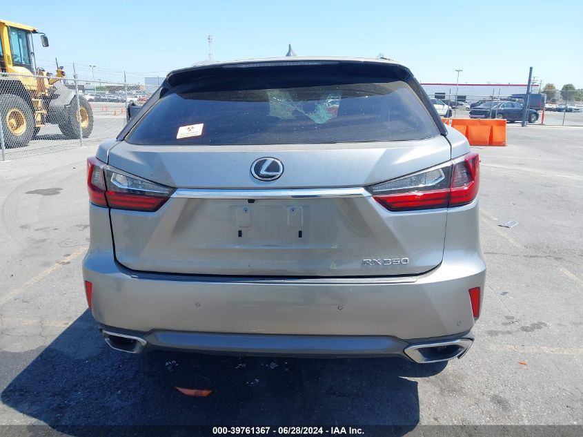 2018 Lexus Rx 350/Base/F Sport VIN: 2T2ZZMCA0JC116245 Lot: 39761367