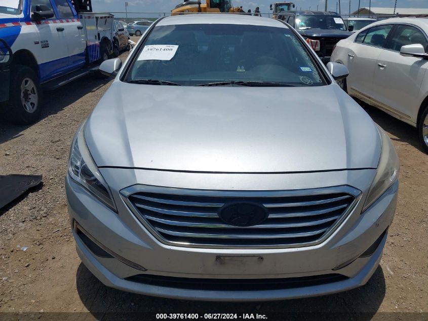 2015 Hyundai Sonata Se VIN: 5NPE24AFXFH025395 Lot: 39761400