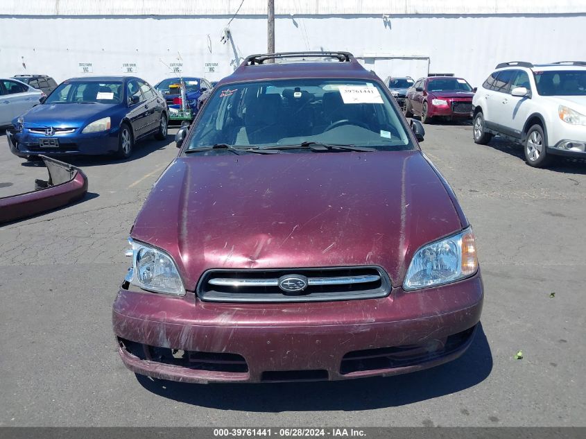 2000 Subaru Legacy L VIN: 4S3BH6355Y7309705 Lot: 39761441