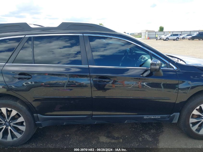2017 Subaru Outback 2.5I Limited VIN: 4S4BSAKC4H3262979 Lot: 39761483