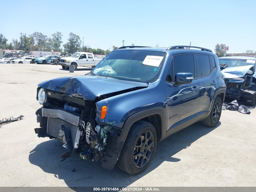 VIN ZACNJABB0LPL89645 2020 JEEP RENEGADE ALTITUDE FWD