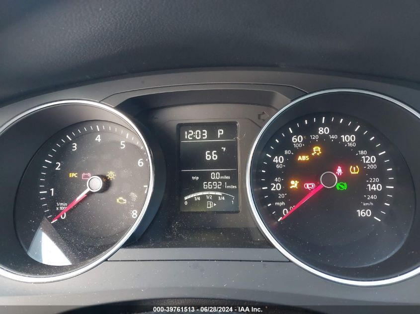 2017 Volkswagen Jetta 1.4T S VIN: 3VW2B7AJ9HM389438 Lot: 39761513