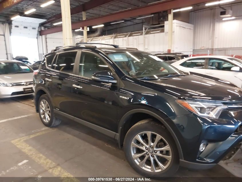 2017 Toyota Rav4 Hybrid Limited VIN: JTMDJREV0HD117914 Lot: 39761530